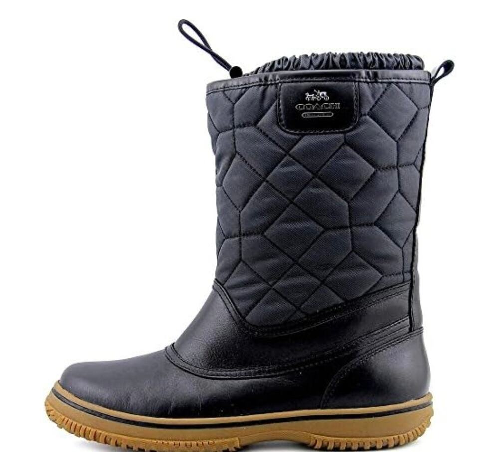 Coach Samara Sparrow Women Black Winter Boot